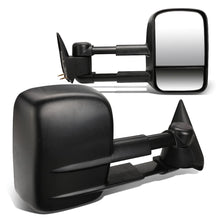 Load image into Gallery viewer, 88-02 Chevrolet C/K 1500/2500/3500 Manual Towing Mirrors Black Pair