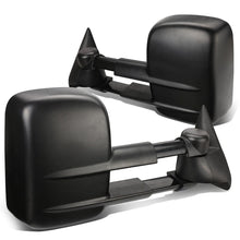 Load image into Gallery viewer, 88-02 Chevrolet C/K 1500/2500/3500 Manual Towing Mirrors Black Pair