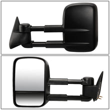 Load image into Gallery viewer, 88-02 Chevrolet C/K 1500/2500/3500 Manual Towing Mirrors Black Pair