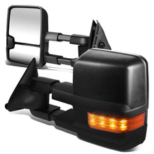 Load image into Gallery viewer, 88-02 Chevy GMC C/K Series Manual Towing Mirrors - LED Signal Black