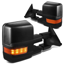 Load image into Gallery viewer, 88-02 Chevy GMC C/K Series Manual Towing Mirrors - LED Signal Black