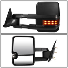 Load image into Gallery viewer, 88-02 Chevy GMC C/K Series Manual Towing Mirrors - LED Signal Black