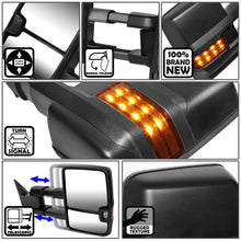 Load image into Gallery viewer, 88-02 Chevrolet GMC C/K 1500 2500 3500 Tahoe Yukon Power Towing Mirrors
