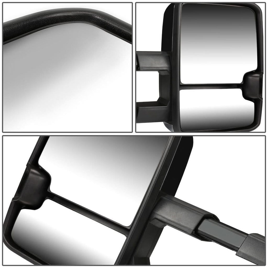 88-02 Chevrolet GMC C/K Tahoe Yukon Towing Mirrors Powered LED Chrome