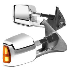 Load image into Gallery viewer, 2007-2016 Toyota Tundra Powered Heated LED Towing Mirrors - Chrome