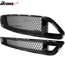 Load image into Gallery viewer, 2015-2017Â Ford Mustang Front Upper Mesh Grille Smoked DRL Turn Signal