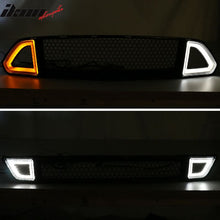 Load image into Gallery viewer, 2015-2017Â Ford Mustang Front Upper Mesh Grille Smoked DRL Turn Signal