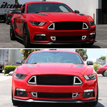 Load image into Gallery viewer, 2015-2017Â Ford Mustang Front Upper Mesh Grille Smoked DRL Turn Signal