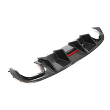 Load image into Gallery viewer, Audi A4 B8 S-Line / S4 Sedan Carbon Fiber Rear Bumper Lip With Brake Light 2008 - 2012