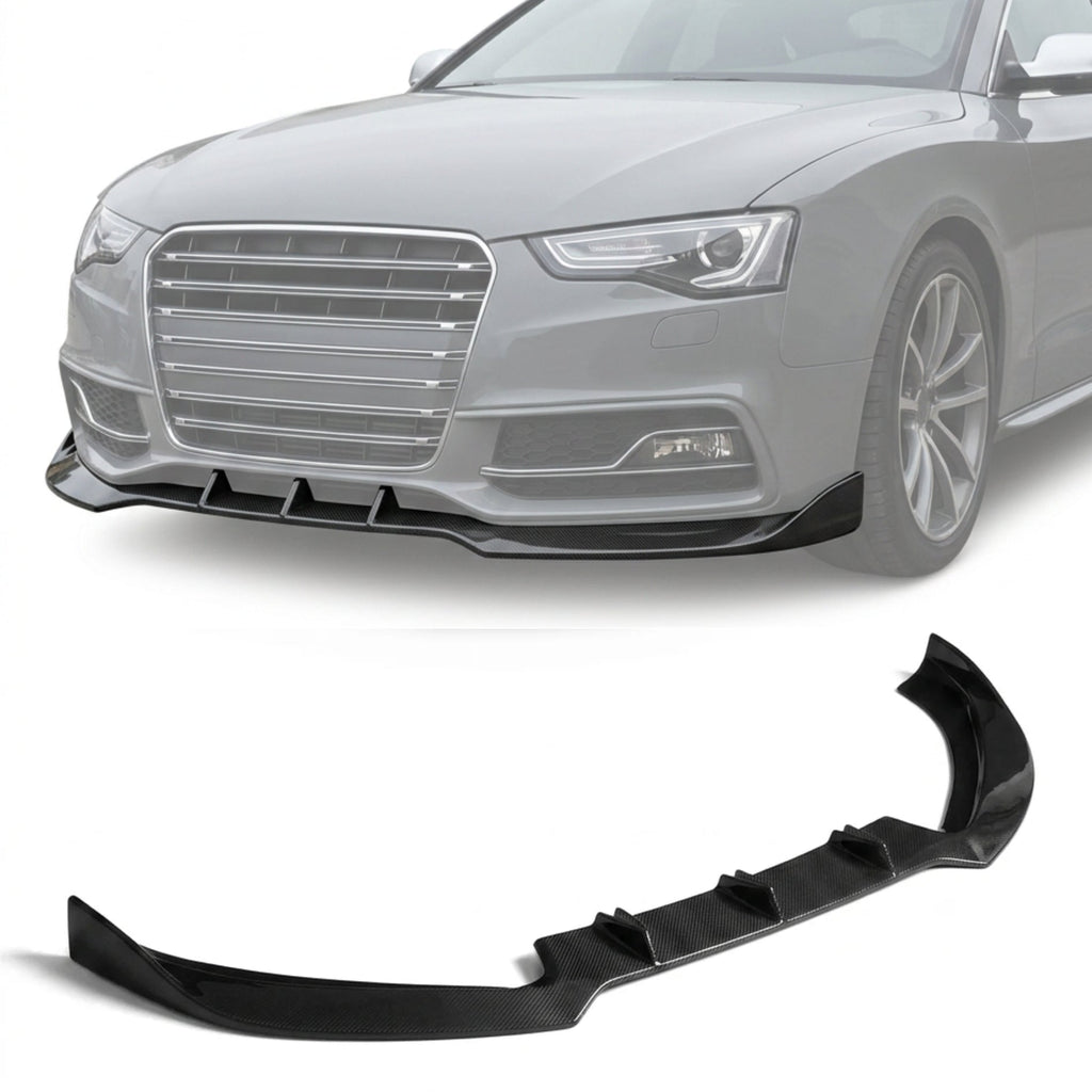 2012–2015 Audi RS5 8T Coupe / Convertible Front Bumper Lip Spoiler – Carbon Fiber