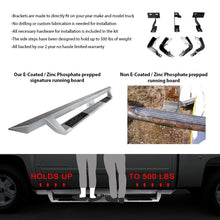 Load image into Gallery viewer, 2005-2022 Toyota Tacoma Double Cab IKON V1 Silver Running Boards Steel