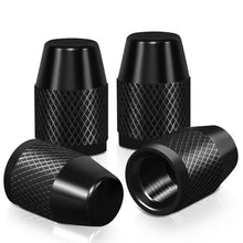 Load image into Gallery viewer, RT 007 Knurled Valve Caps - Black