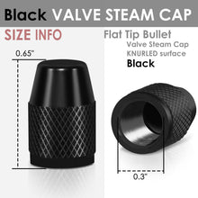 Load image into Gallery viewer, RT 007 Knurled Valve Caps - Black