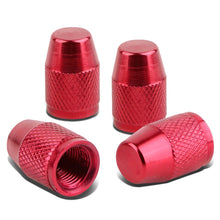 Load image into Gallery viewer, Red Knurled Valve Caps - RT 007 Style