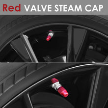 Load image into Gallery viewer, Red Knurled Valve Caps - RT 007 Style