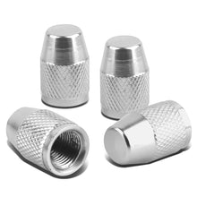 Load image into Gallery viewer, RT 007 Knurled Silver Valve Caps