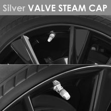 Load image into Gallery viewer, RT 007 Knurled Silver Valve Caps