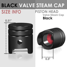 Load image into Gallery viewer, Piston Head Style Valve Caps - Black