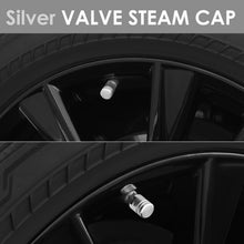 Load image into Gallery viewer, Piston Head Silver Valve Caps - Aluminum