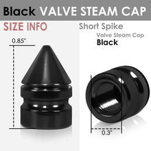 Load image into Gallery viewer, Spiked Black Valve Caps - RT 011 Style