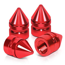 Load image into Gallery viewer, RT 011 Spiked Red Valve Caps
