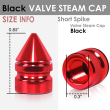 Load image into Gallery viewer, RT 011 Spiked Red Valve Caps