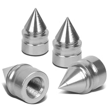 Load image into Gallery viewer, RT 011 Spiked Silver Valve Caps
