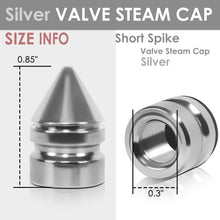 Load image into Gallery viewer, RT 011 Spiked Silver Valve Caps