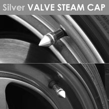 Load image into Gallery viewer, RT 011 Spiked Silver Valve Caps