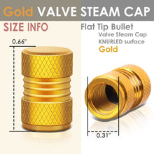 Load image into Gallery viewer, RT 024 Two Grip Top/Bottom Gold Valve Caps