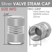 Load image into Gallery viewer, RT 024 Two Grip Top/Bottom Valve Caps - Silver