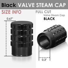 Load image into Gallery viewer, RT 046 Full Cut Black Valve Caps