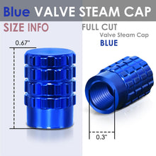Load image into Gallery viewer, RT 046 Full Cut Blue Valve Caps