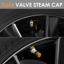 Load image into Gallery viewer, RT 046 Full Cut Gold Valve Caps