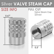 Load image into Gallery viewer, Valve Caps RT 046 Full Cut Silver Engine Parts