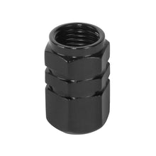 Load image into Gallery viewer, Hex Style Valve Caps with Mid Cut Outs - Black