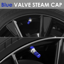 Load image into Gallery viewer, Hex Style Valve Caps with Mid Cut Outs - Blue
