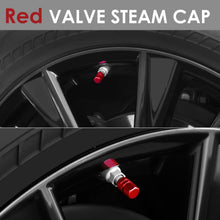 Load image into Gallery viewer, Hex Style Valve Caps with Mid Cut Outs - Red