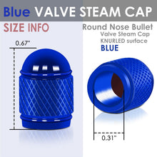Load image into Gallery viewer, RT 108 Acorn Grip Blue Valve Caps