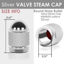 Load image into Gallery viewer, Acorn Grip Valve Caps - Silver