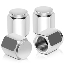 Load image into Gallery viewer, Hex Circle Step Top Valve Caps - Silver