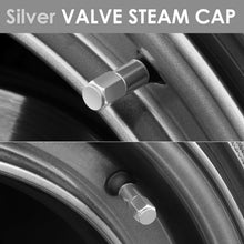Load image into Gallery viewer, Hex Circle Step Top Valve Caps - Silver