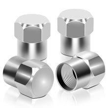Load image into Gallery viewer, RT 163 Hex Flat Top Valve Caps - Silver
