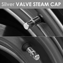 Load image into Gallery viewer, RT 163 Hex Flat Top Valve Caps - Silver