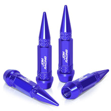 Load image into Gallery viewer, Spiked Lug Nut Style Valve Caps - 60MM Blue