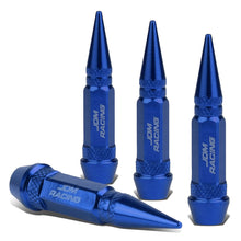 Load image into Gallery viewer, Spiked Lug Nut Style Valve Caps - 60MM Blue