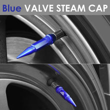 Load image into Gallery viewer, Spiked Lug Nut Style Valve Caps - 60MM Blue