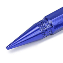 Load image into Gallery viewer, Spiked Lug Nut Style Valve Caps - 60MM Blue