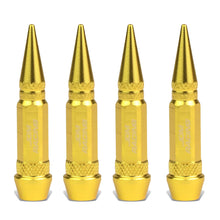 Load image into Gallery viewer, Spiked Lug Nut Style Valve Caps - 60MM Gold