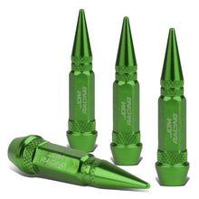 Load image into Gallery viewer, Spiked Lug Nut Style Valve Caps - 60MM Green